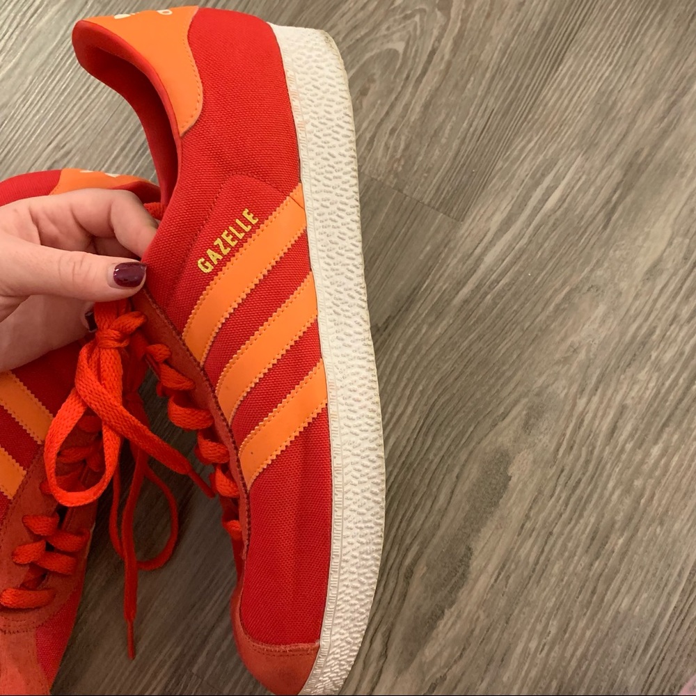 Adidas Gazelle Sneakers Red Size 11 - Picture 3 of 7